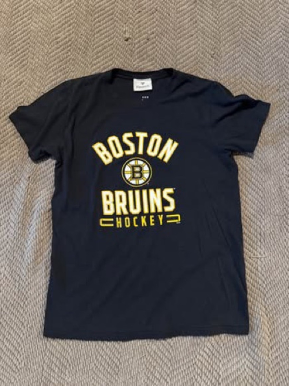 Fanatics Navy Boston Bruins Hockey Logo Tee